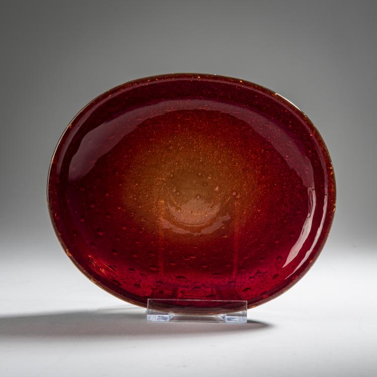 Bild 2 zu Objekt, 'Sommerso a bolle' bowl, c. 1935, Carlo Scarpa, Venini & C., Murano, 164C 549