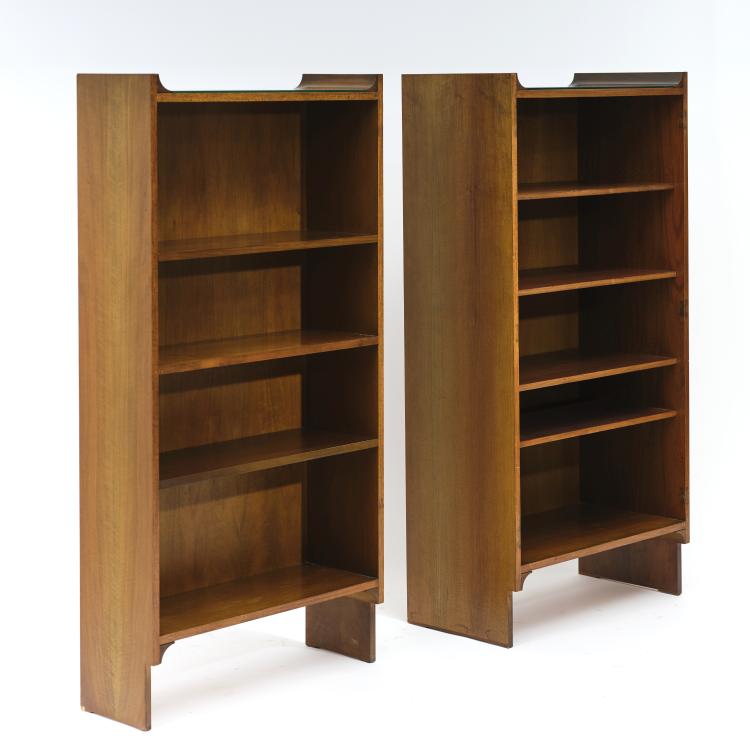 Hauptbild zu Objekt, Zwei B&uuml;cherregale 'Mariano', 1961, Achille Castiglioni,Pier Giacomo Castiglioni, Simon Gavina, Mailand, 164O 58
