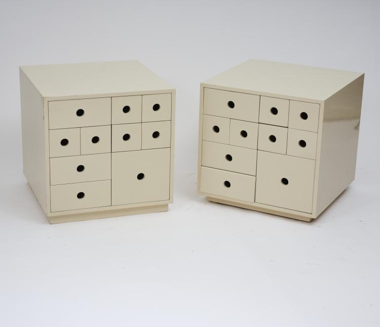 Bild 3 zu Objekt, Zwei Beistellschr&auml;nke 'Indro', um 1968, Paolo Tommasi, Delta, Rom, 164O 83