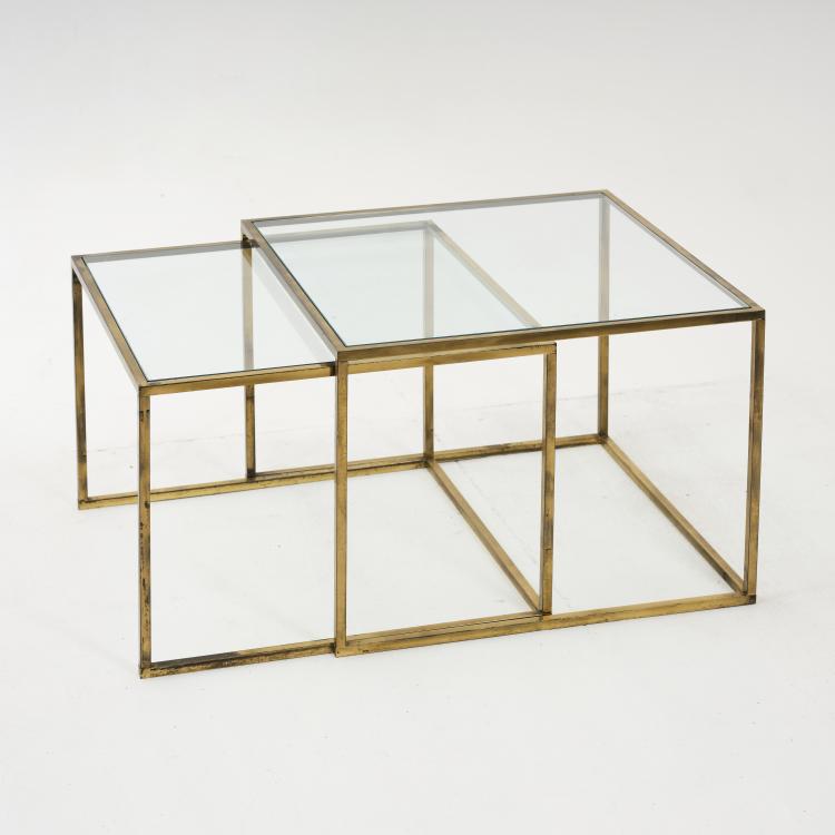 Hauptbild zu Objekt, Zwei Satztische, 1970er Jahre, Italien, 164O 98