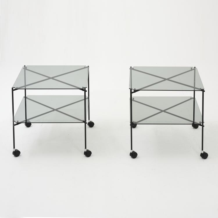 Hauptbild zu Objekt, Zwei Servierwagen 'Biplano', 1979, Bruno Munari, Robots S.p.a., Italien, 164O 153