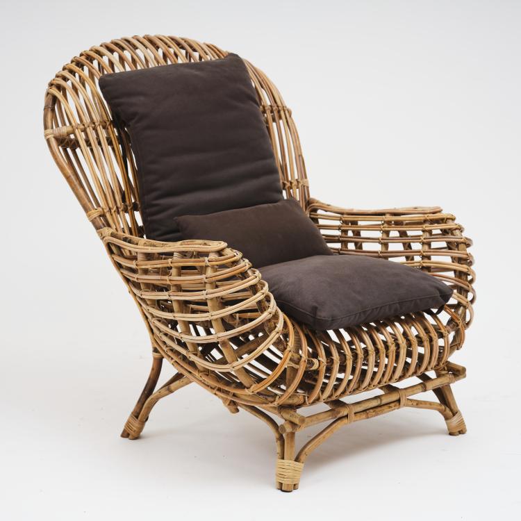 Bild 4 zu Objekt, Wicker armchair, 1960s, 164O 51