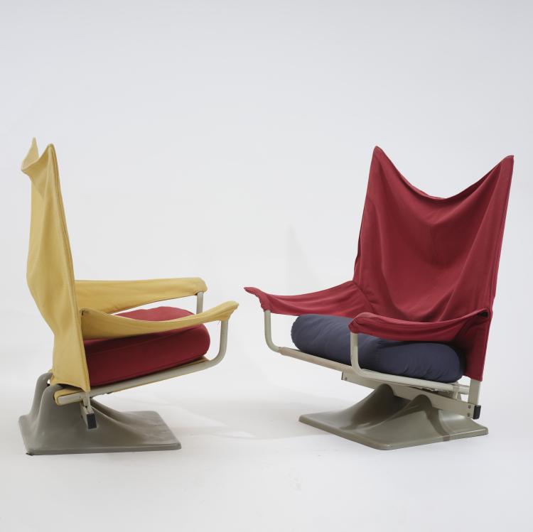 Bild 4 zu Objekt, Zwei Armlehnsessel 'AEO', 1973, Gruppo Archizoom, Cassina, Mailand, 164O 140