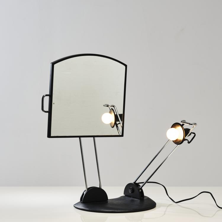 Bild 4 zu Objekt, Tischspiegel mit Leuchte, 1980er Jahre, Italien, 164O 158