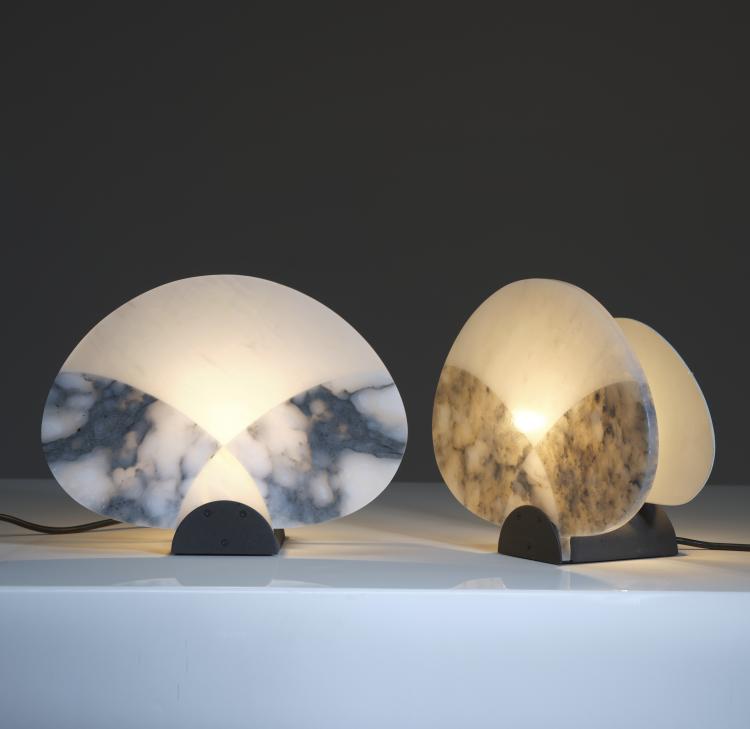 Bild 2 zu Objekt, Zwei Tischleuchten 'Ventagli', 1987, Angelo Mangiarotti, Skipper, Mailand, 164O 168