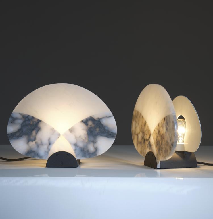 Bild 3 zu Objekt, Zwei Tischleuchten 'Ventagli', 1987, Angelo Mangiarotti, Skipper, Mailand, 164O 168