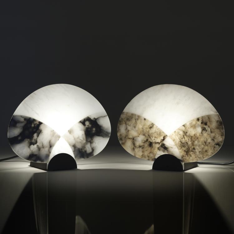 Bild 4 zu Objekt, Zwei Tischleuchten 'Ventagli', 1987, Angelo Mangiarotti, Skipper, Mailand, 164O 168