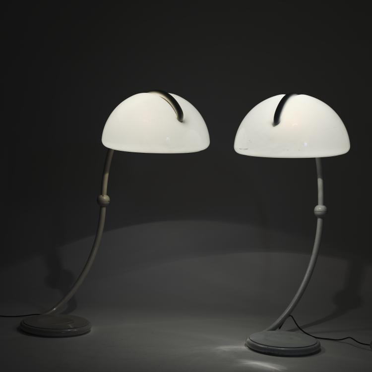 Bild 4 zu Objekt, Zwei Stehleuchten 'Serpente' - '2131', 1965, Elio Martinelli, Martinelli Luce, Lucca, 164O 67