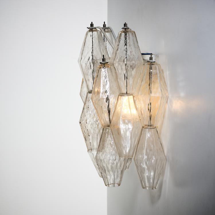 Hauptbild zu Objekt, Wandleuchte 'Poliedri', 1950er Jahre, Paolo Venini, Venini & C., Murano, 164O 23