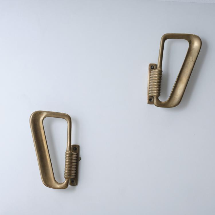 Hauptbild zu Objekt, Zwei T&uuml;rgriffe, 1930er Jahre, Italien, 164O 2