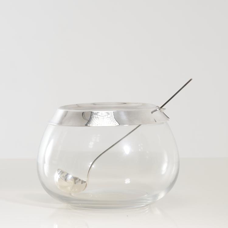 Hauptbild zu Objekt, Punch bowl with punch ladle, 1980s, Lino Sabattini, Sabattini Argenteria, Bregnano, 164O 164