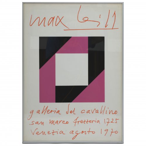 'Max Bill' exhibition poster, 1970