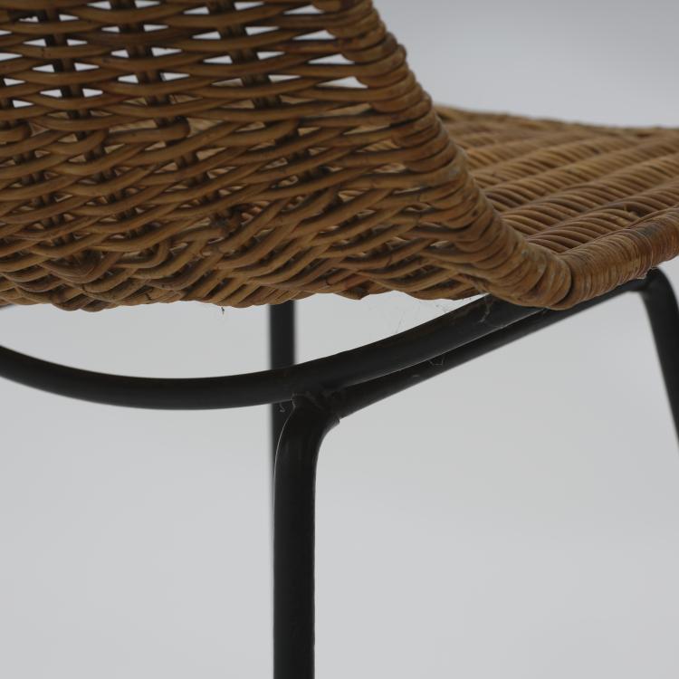 Bild 4 zu Objekt, Zwei Rattanst&uuml;hle 'Basket', 1951, Gian Franco Legler, Home, Turin, 164O 25