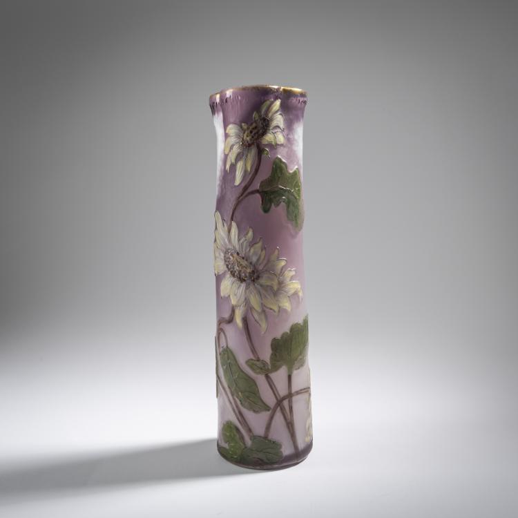 Bild 2 zu Objekt, Intercalaire-Vase 'Dahlias', 1895-1903, Verrerie d'Art de Lorraine, Burgun, Schverer & Co., Meisenthal, 165B 228