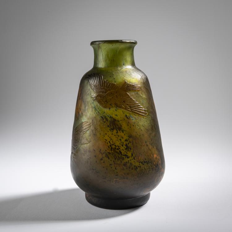 Hauptbild zu Objekt, Intercalaire-Vase 'Oiseaux en vol', 1896/97, Emile Gall&eacute;, Gall&eacute;, Nancy, 165B 152
