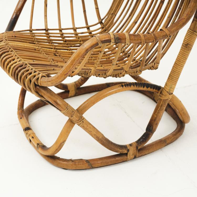 Bild 4 zu Objekt, Two wicker chairs, 1960s, Italien, 164O 42