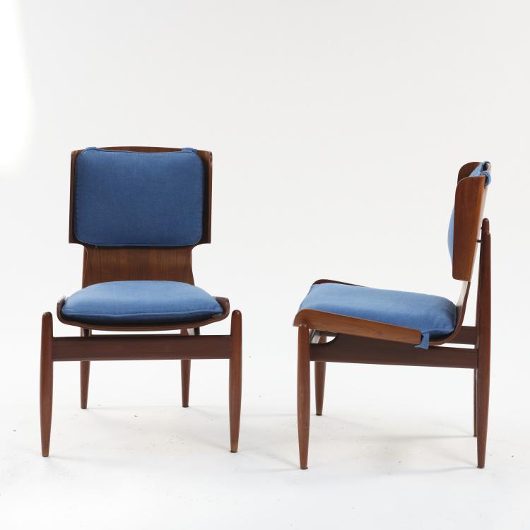 Hauptbild zu Objekt, 2 chairs, c. 1957, Italien, 164A 45