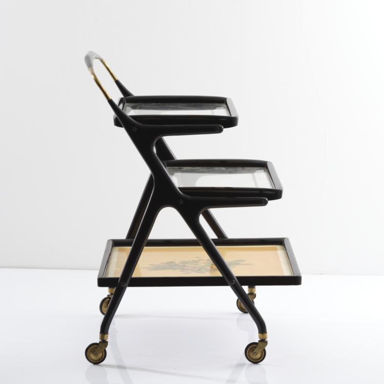 Bild 1 zu Objekt, Serving trolley, c. 1950, Cesare Lacca (in the style of), Italien, 164A 20