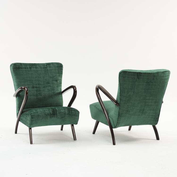 Bild 1 zu Objekt, 2 armchairs, c. 1957, Italien, 164A 46