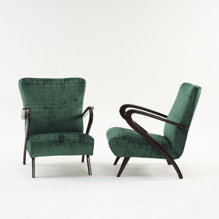 Bild 2 zu Objekt, 2 armchairs, c. 1957, Italien, 164A 46