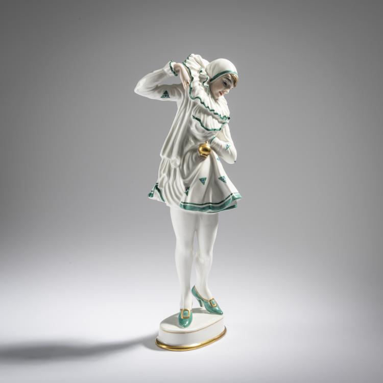 Hauptbild zu Objekt, Pierrette 'Anita Berber', 1920, Constantin Holzer-Defanti, Rosenthal, Selb, 165C 396