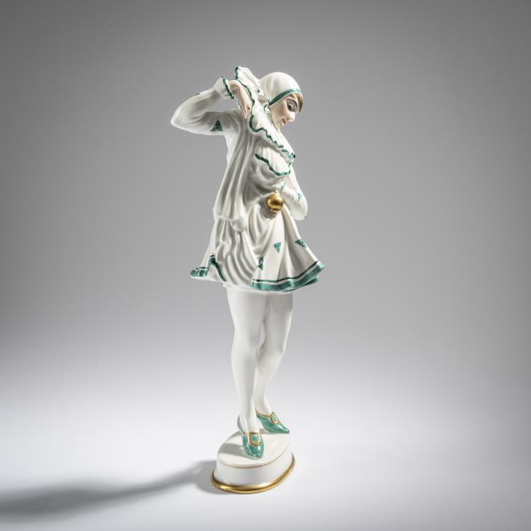 Bild 1 zu Objekt, Pierrette 'Anita Berber', 1920, Constantin Holzer-Defanti, Rosenthal, Selb, 165C 396