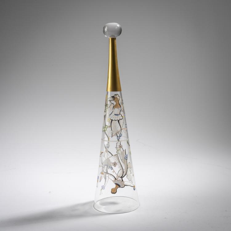 Bild 1 zu Objekt, 'Ein Schluck'-Glas, 1918/19, Josef Hoffmann,Hilde Jesser, Wiener Werkst&auml;tte, 166A 23