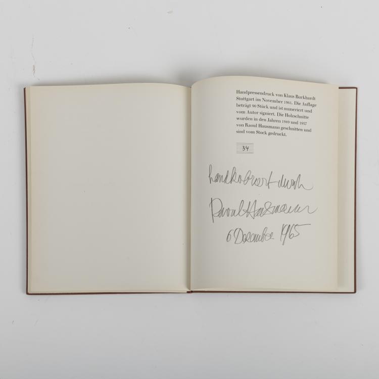 Bild 4 zu Objekt, Book publication 'Siebensachen' with 3 woodcuts, 1949-65, Raoul Hausmann, 166B 314