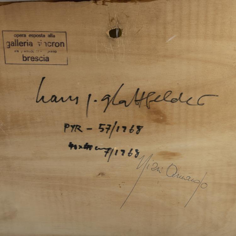 Bild 2 zu Objekt, Pyramids 'PYR - 57', 1968, Hans-J&ouml;rg Glattfelder, 166B 355