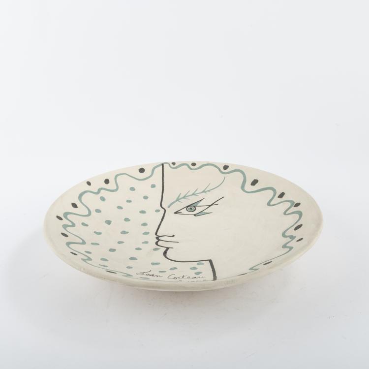 Bild 2 zu Objekt, Keramikteller 'N&eacute;r&eacute;e', 1962, Jean Cocteau, Atelier Madeline-Jolly, 166B 302