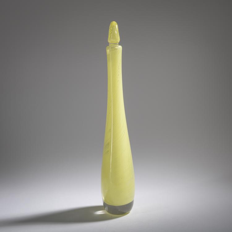 Bild 1 zu Objekt, Flasche mit Stopfen 'Mezza filigrana', 1956, Paolo Venini, Venini & C., Murano, 164C 587