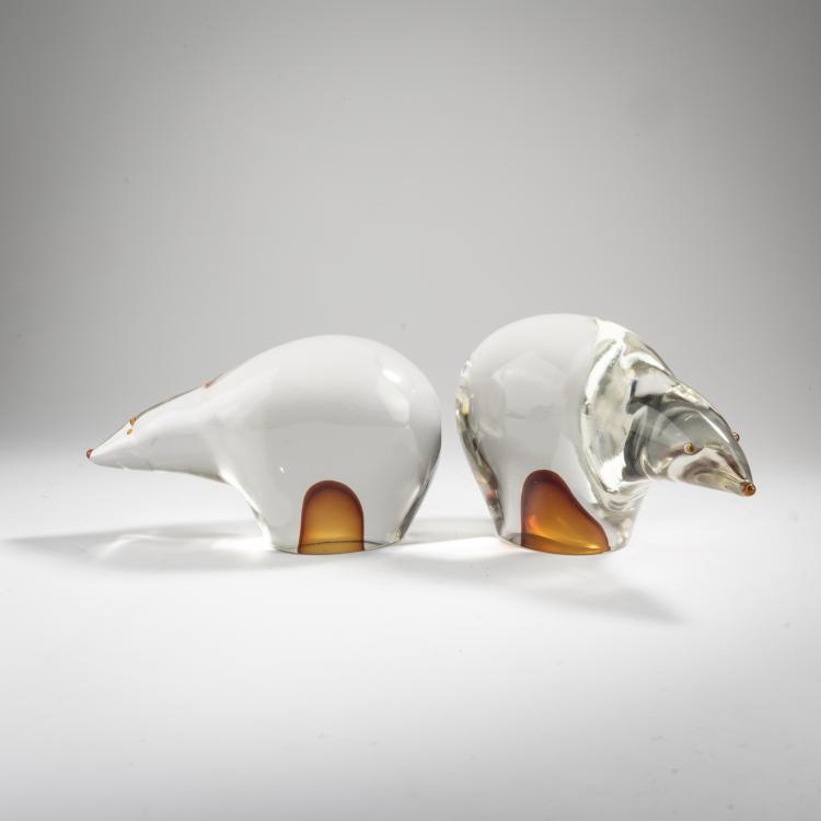 Bild 1 zu Objekt, Two bookends, c. 1960, Antonio Da Ros, Cenedese, Gino, Murano, 164C 673