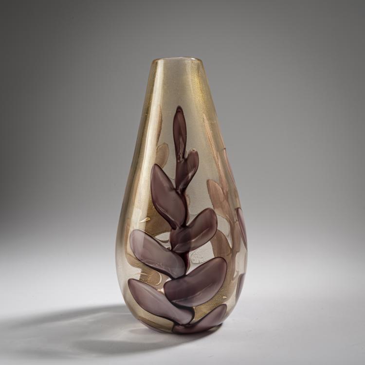 Hauptbild zu Objekt, Vase 'Fiamme', um 1957, Ercole Barovier, Barovier & Toso, Murano, 164C 631