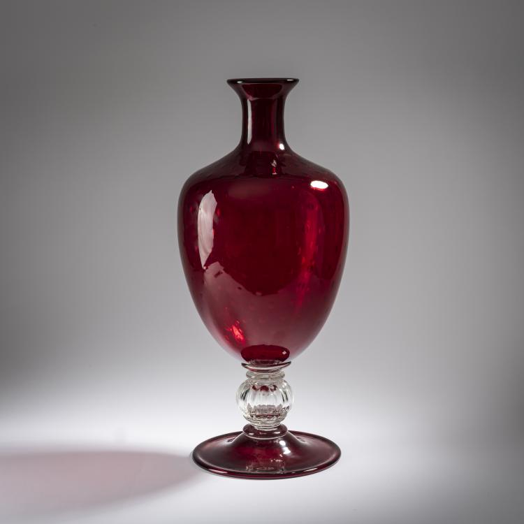 Hauptbild zu Objekt, Tall 'A bolle' vase, 1921-25, Vittorio Zecchin (after), Venini & C., Murano, 164C 564