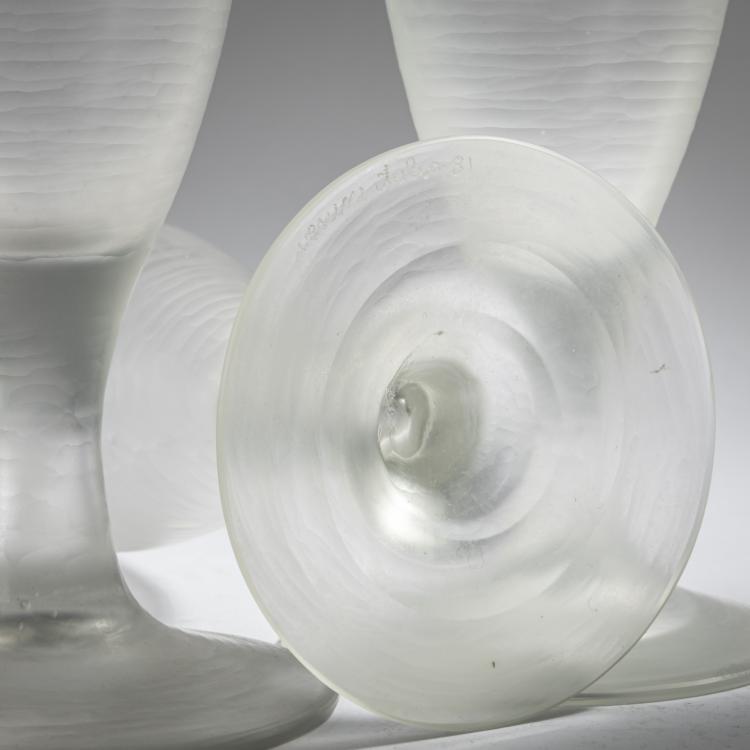 Bild 2 zu Objekt, Six 'High Society' champagne flutes, c. 1980, Venini & C., Murano, 164C 611