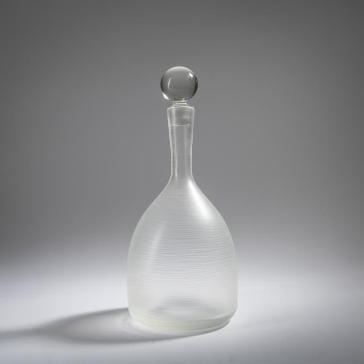 Bild 1 zu Objekt, 'High Society' bottle with stopper, c. 1980, Venini & C., Murano, 164C 612