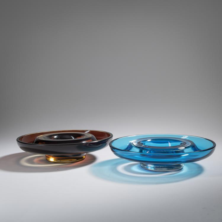 Hauptbild zu Objekt, Two candlesticks, c. 1960, Venini & C., Murano, 164C 592