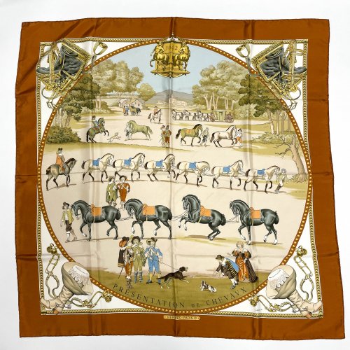 'Présentation de Chevaux' scarf, 1970