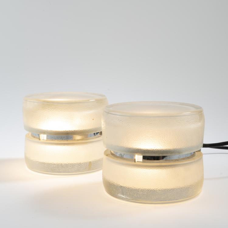 Hauptbild zu Objekt, 2 'Yo-Yo' table lights, 1970s, Eugenio Gentili Tedeschi, Fontana Arte, Mailand, 164A 220