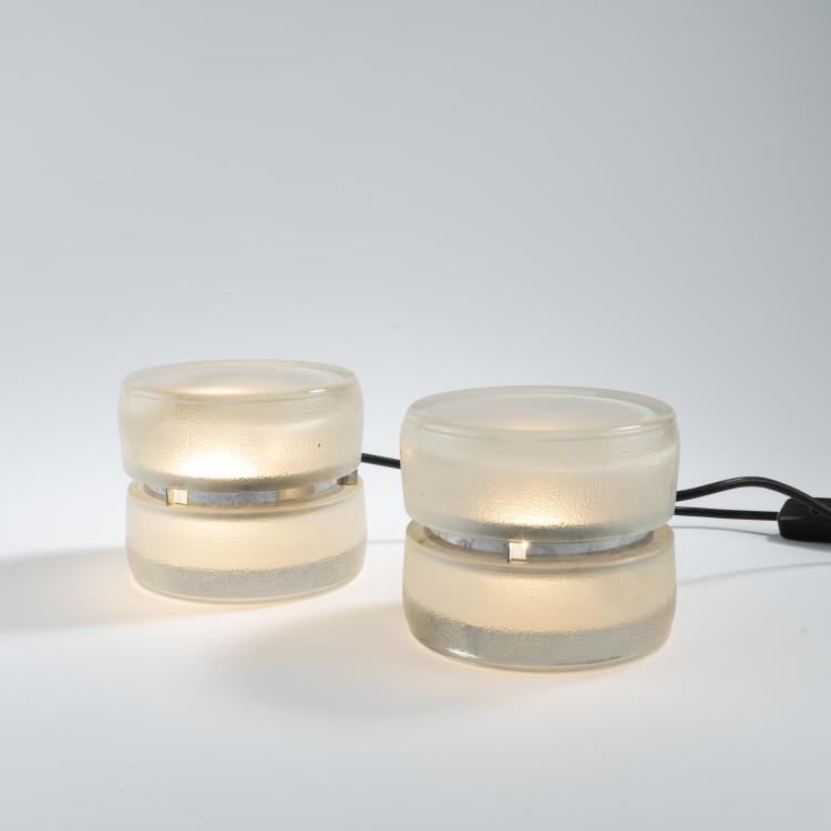Bild 1 zu Objekt, 2 'Yo-Yo' table lights, 1970s, Eugenio Gentili Tedeschi, Fontana Arte, Mailand, 164A 220