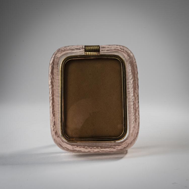 Bild 1 zu Objekt, Tisch-Bilderrahmen 'Battuto', um 1940, Carlo Scarpa, Venini & C., Murano, 164C 558