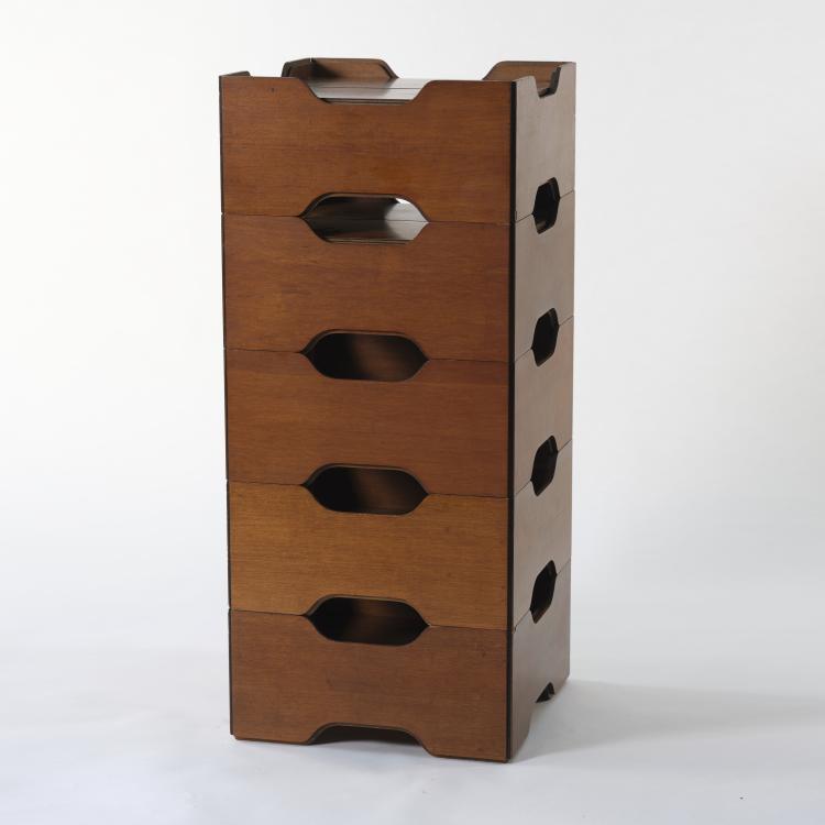 Hauptbild zu Objekt, F&uuml;nf Aufbewahrungscontainer, um 1970, Luigi Massoni,Erminio Bottura, Fratelli Boffi, Lentale sul Seveso, 164A 225