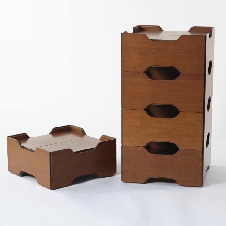 Bild 3 zu Objekt, F&uuml;nf Aufbewahrungscontainer, um 1970, Luigi Massoni,Erminio Bottura, Fratelli Boffi, Lentale sul Seveso, 164A 225