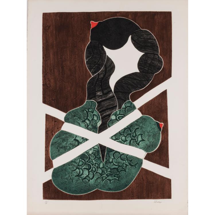 Hauptbild zu Objekt, 'Naissance de Yemanja', 1971, Rossini Quintas Perez, L'&OElig;uvre Grav&eacute;e, 166B 248