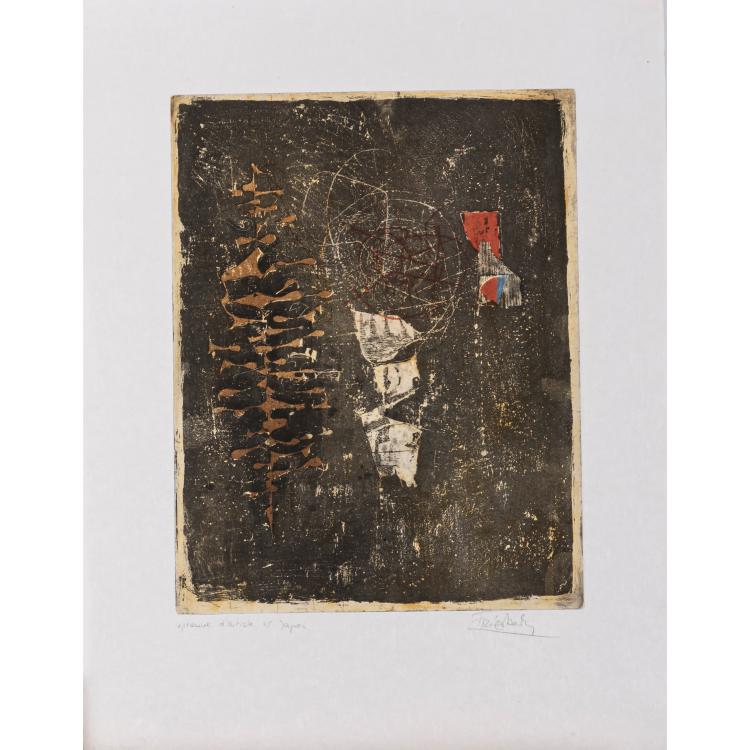 Hauptbild zu Objekt, 'Cr&eacute;puscule d'octobre', 1959, Johnny Friedlaender, L'&OElig;uvre Grav&eacute;e, 166B 224