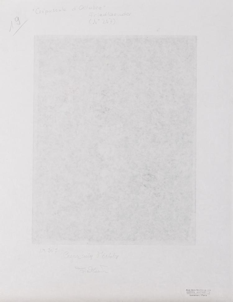 Bild 2 zu Objekt, 'Cr&eacute;puscule d'octobre', 1959, Johnny Friedlaender, L'&OElig;uvre Grav&eacute;e, 166B 224