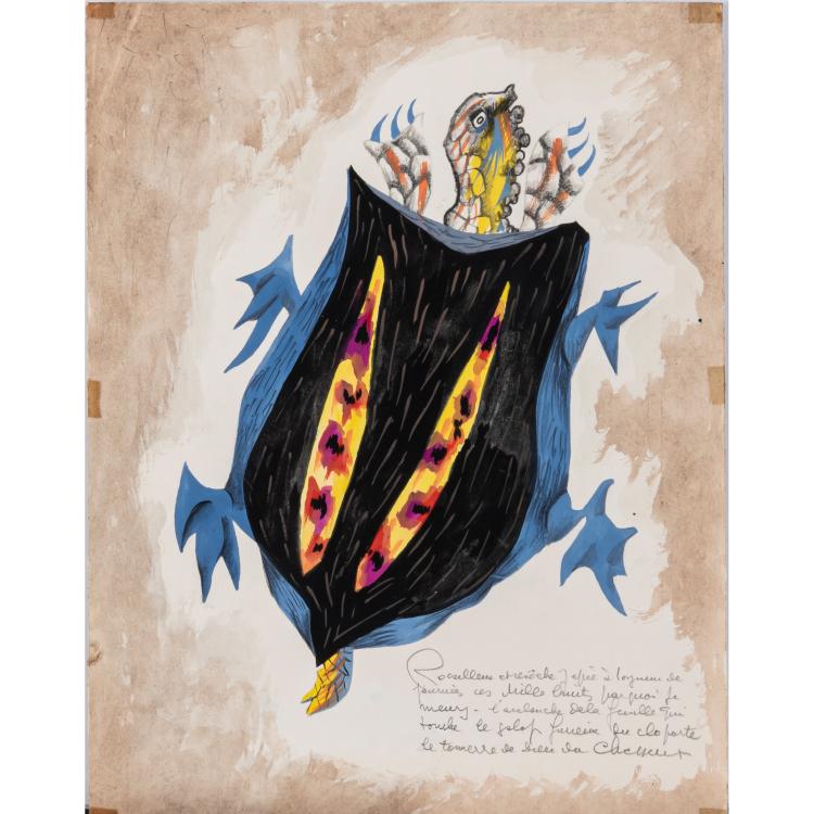 Hauptbild zu Objekt, Turtle, probably 1950s, Jean Lur&ccedil;at (attributed), 166B 233