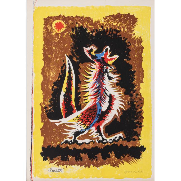 Hauptbild zu Objekt, 'Le Coq', wohl 1950er Jahre, Jean Lur&ccedil;at, 166B 232