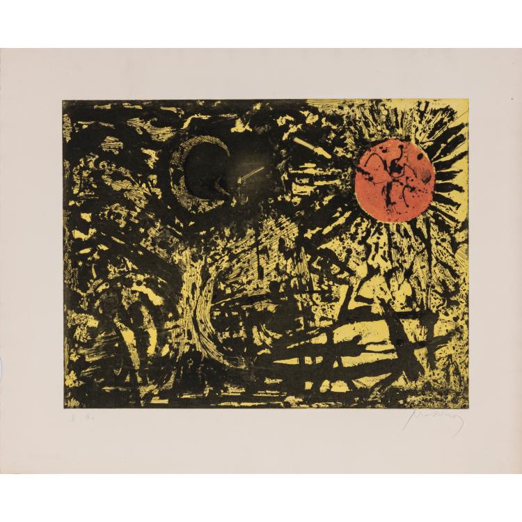 Hauptbild zu Objekt, 'Les Astres', 'Lianes', and 2 Ex. 'L'Arbre et la fleur', 1955/1959, Mario Prassinos, L'&OElig;uvre Grav&eacute;e, 166B 257