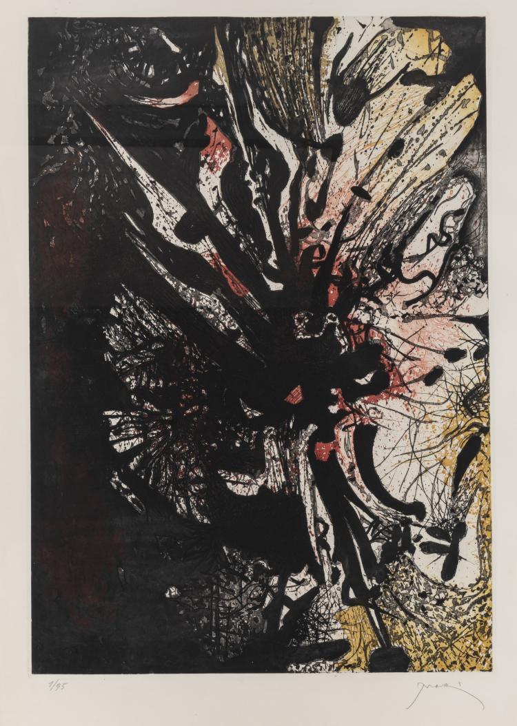 Bild 3 zu Objekt, 'Les Astres', 'Lianes', and 2 Ex. 'L'Arbre et la fleur', 1955/1959, Mario Prassinos, L'&OElig;uvre Grav&eacute;e, 166B 257